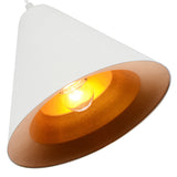 9666P10-1-142 Keila 1 Light Down Pendant With Matte White & Gold Finish