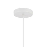 9666P10-1-142 Keila 1 Light Down Pendant With Matte White & Gold Finish