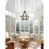 9671P33-14-101 Ganges 14 Light Up Chandelier With Black Finish