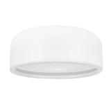 9688C14-2-172 Campton 2 Light Drum Shade Flush Mount With White Finish