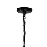 9706P17-4-101 Padma 4 Light Up Chandelier With Black Finish