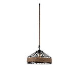 9731P16-1-101 Padma 1 Light Down Pendant With Black Finish