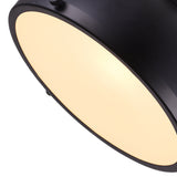 9760P12-1-101 Strum 1 Light Down Pendant With Black Finish