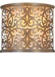 9807W13-2-116 Nicole 2 Light Wall Sconce With Brushed Chocolate Finish