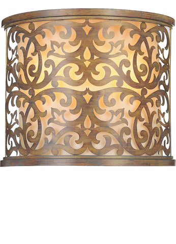 9807W13-2-116 Nicole 2 Light Wall Sconce With Brushed Chocolate Finish