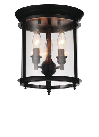 9809C10-3-109 Desire 3 Light Cage Flush Mount With Oil Rubbed Bronze Finish