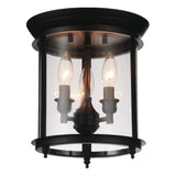 9809C10-3-109 Desire 3 Light Cage Flush Mount With Oil Rubbed Bronze Finish