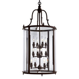 9809P17-12-109-A Desire 12 Light Drum Shade Chandelier With Oil Rubbed Bronze Finish