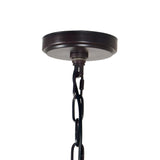 9809P17-12-109-A Desire 12 Light Drum Shade Chandelier With Oil Rubbed Bronze Finish