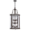 9809P17-12-109-A Desire 12 Light Drum Shade Chandelier With Oil Rubbed Bronze Finish