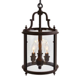 9809P9-3-109 Desire 3 Light Drum Shade Mini Pendant With Oil Rubbed Bronze Finish