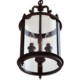 9809P9-3-109 Desire 3 Light Drum Shade Mini Pendant With Oil Rubbed Bronze Finish