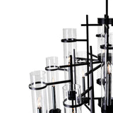 9827P30-12-101-A Sierra 12 Light Up Chandelier With Black Finish