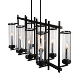 9827P38-8-RC-101 Sierra 8 Light Up Chandelier With Black Finish