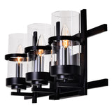 9827W21-3-101 Sierra 3 Light Wall Sconce With Black Finish