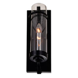 9827W5-1-101 Sierra 1 Light Wall Sconce With Black Finish