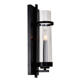 9827W5-1-101 Sierra 1 Light Wall Sconce With Black Finish