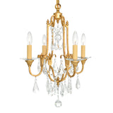 9836P17-4-125 Electra 4 Light Up Chandelier With Oxidized Bronze Finish