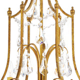 9836P28-6-125 Electra 6 Light Up Chandelier With Oxidized Bronze Finish