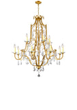 9836P37-12-125 Electra 12 Light Up Chandelier With Oxidized Bronze Finish