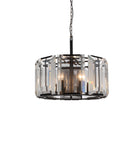 9860P19-8-101 Jacquet 8 Light Chandelier With Black Finish