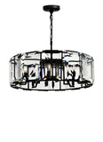 9860P31-12-101 Jacquet 12 Light Chandelier With Black Finish