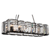 9860P42-12-101 Jacquet 12 Light Chandelier With Black Finish