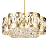 9906P16-6-208 Nova 6 Light Chandelier With Champagne Finish