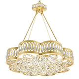 9906P31-8-208 Nova 8 Light Chandelier With Champagne Finish