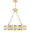 9906P31-8-208 Nova 8 Light Chandelier With Champagne Finish