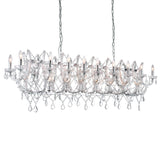 9910P58-24-601 Aleka 24 Light Candle Chandelier With Chrome Finish