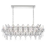 9910P58-24-601 Aleka 24 Light Candle Chandelier With Chrome Finish