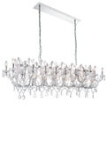 9910P58-24-601 Aleka 24 Light Candle Chandelier With Chrome Finish