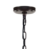 9913P10-1-205 Litani 1 Light Down Chandelier With Brown Finish