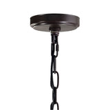 9913P19-3-205 Litani 3 Light Down Chandelier With Brown Finish