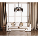 9913P25-4-205 Litani 4 Light Down Chandelier With Brown Finish