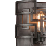 9913W10-1-205 Litani 1 Light Wall Sconce With Brown Finish