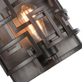 9913W10-1-205 Litani 1 Light Wall Sconce With Brown Finish