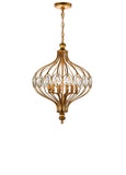 9935P19-6-182 Altair 6 Light Chandelier With Antique Bronze Finish