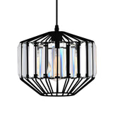 9942P10-1-101-A Alethia 1 Light Down Pendant With Black Finish