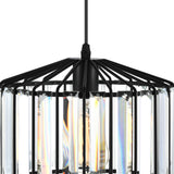 9942P10-1-101-A Alethia 1 Light Down Pendant With Black Finish