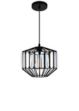 9942P10-1-101-A Alethia 1 Light Down Pendant With Black Finish