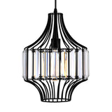 9942P10-1-101-D Alethia 1 Light Down Pendant With Black Finish