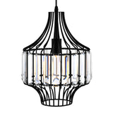 9942P10-1-101-D Alethia 1 Light Down Pendant With Black Finish