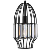 9942P7-1-101 Alethia 1 Light Down Mini Pendant With Black Finish