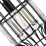 9942P7-1-101 Alethia 1 Light Down Mini Pendant With Black Finish