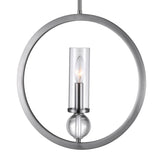 9951P15-1-606 Elton 1 Light Pendant With Satin Nickel Finish