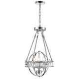 9957P12-3-601 Arkansas 3 Light Mini Chandelier With Chrome Finish