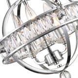 9957P12-3-601 Arkansas 3 Light Mini Chandelier With Chrome Finish