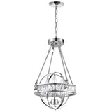 9957P12-3-601 Arkansas 3 Light Mini Chandelier With Chrome Finish